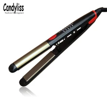 2 в 1 керамический утюжок для выпрямления волос плоский Утюг светодиодные вплетения в волосы инструменты профессиональные щипцы для завивки волос бигуди электрические утюги