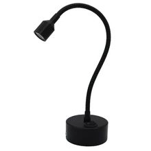 Подзарядка Гибкая трубчатая лампа для шкафа, ювелирная витрина переключатель аккумуляторной лампы, 1 Вт 3 Вт счетчик стол, потолок, стеклянный шланг точечная лампа