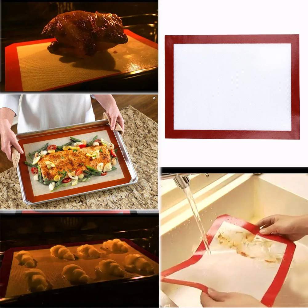 

Non-stick Silicone Baking Mat For Cake Cookie Baking Liner Oil Proof Pastry Baking Mat Kitchen Cooking Bakeware 40x30CM