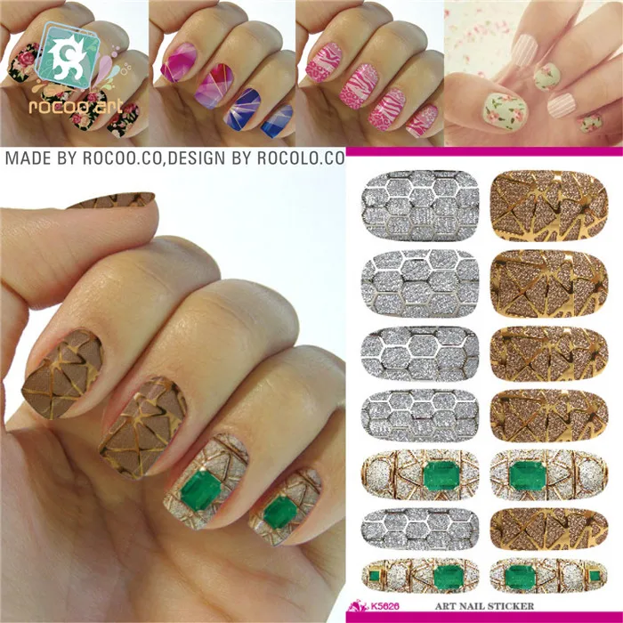 K5622 Water Transfer Foils Nail Art Sticker Colored Houndstooth K5622 Water Transfer Foils Nail Art Sticker Colored Houndstooth