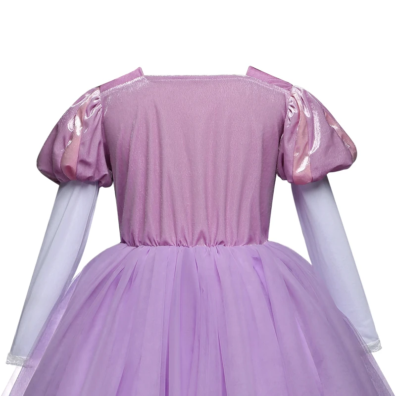 Warm Girls Winter Dress Full Sleeves Elsa Dress Princess Cosplay Costume Halloween Anna Dresses Kids Dresses For Girls Clothing