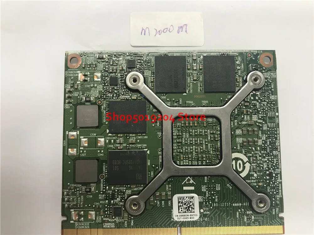  N16P-Q3-A2 CN-051FCV 051FCV For DELL Precision M6800 CARD 4GB GDDR5 M2000M VGA video graphics card