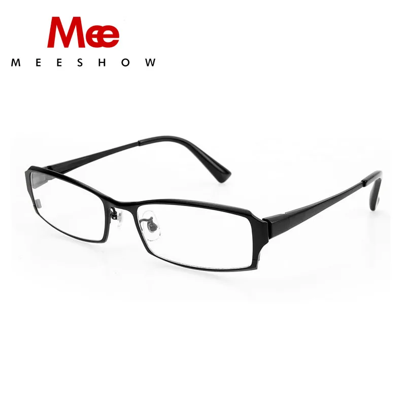 MEESHOW Высокое качество полный обод Оптические очки 100% чистый титан Мужская