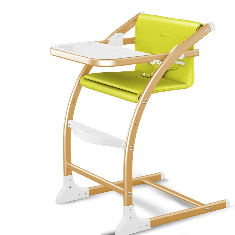 Chaise d'alimentation pour bébé 4 en 1 | Chaise à manger pour bébé à la mode avec réglage de la hauteur du siège, peut changer en chaise à bascule pour bébé, chaise haute stable