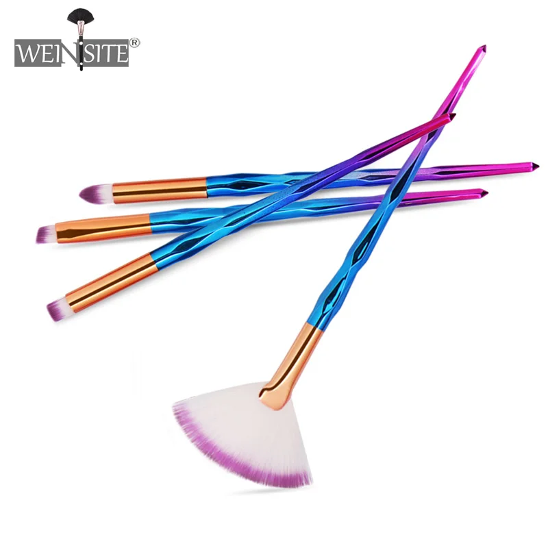 

4PCS/Set Diamond Makeup Brushes Set Powder Blush Blending Eye Shadow Lip Cosmetic Tools Beauty Makeup Brush pincel maquiagem