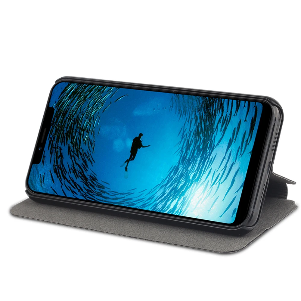 الفاخرة عالية الجودة Ulefone X حالة بو الجلود حالة غطاء الوجه حالة مع حامل وظيفة الغطاء الخلفي ل Ulefone X 5.85 \