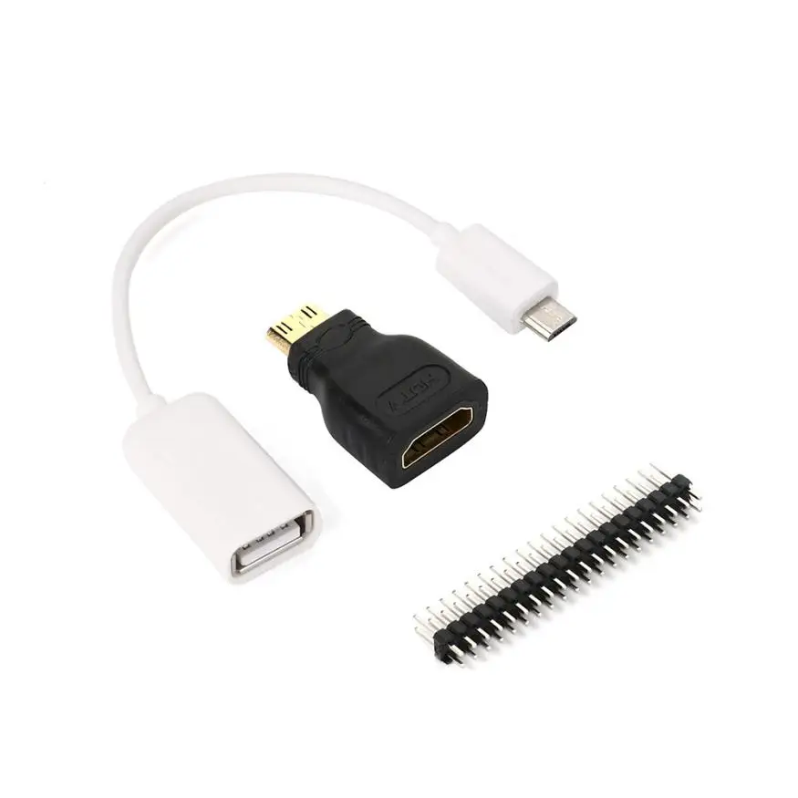 Адаптер для ПК Mini HDMI Male Female адаптер + Micro USB к кабелю GPIO Pin адаптеры Combos Raspberry Pi Zero|usb