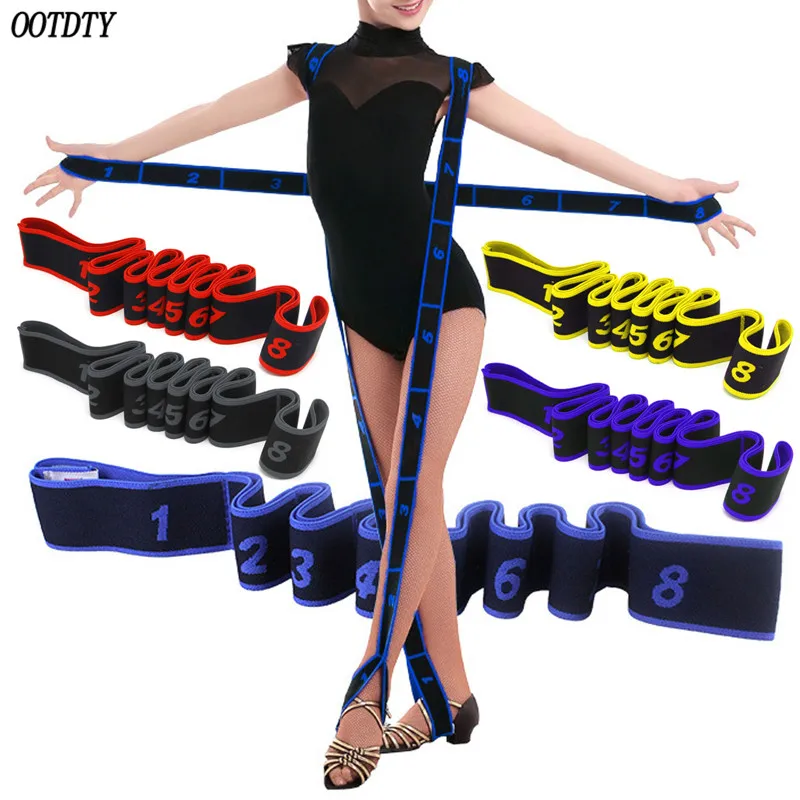 

Gymnastics Adult Latin Training Bands Pilates Yoga Stretch Fitness Elastic Band