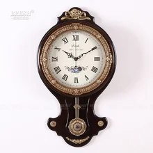 Retro European copper clock pendulum clock CAV mute copper watch room special offer