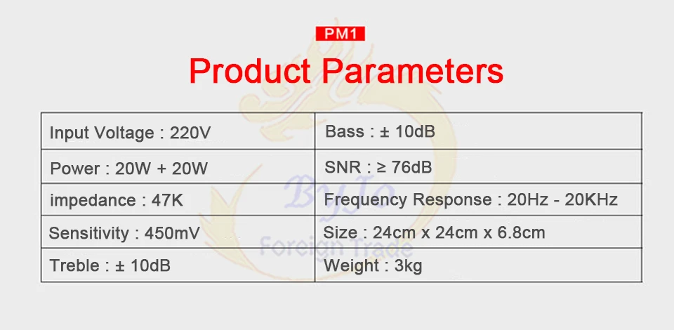Усилитель Nobsound PM1 hifi bluetooth NFC 20 Вт + BT или без две версии усилитель мощности 220