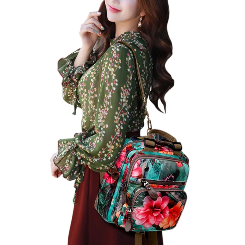 

Floral Diaper Bag Cute Mommy Backpack Crossbody Baby Bags bag for Women