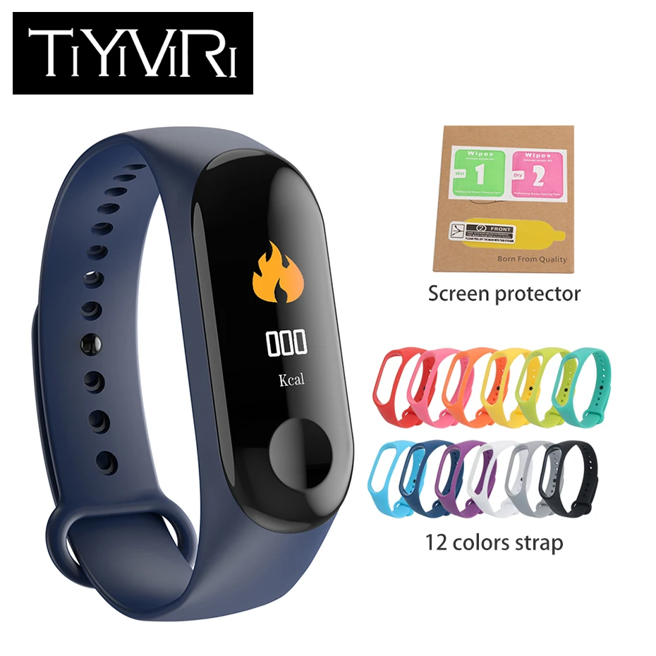 

2019 new Smart Bracelet Sport Smart Watch IP68 Blood Pressure Exercise Dynamic Heart Rate Monitoring Smart Wristband 105mAh