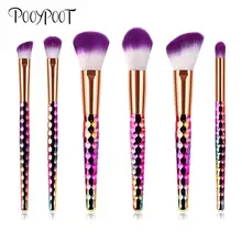 Pooypoot 4/6Pcs Makeup Brush Set Rainbow Handle Brochas Maquillaje Foundation Blush Eye Shadow Make Up Brushes Pennelli Trucco Pooypoot 4/6Pcs Makeup Brush Set Rainbow Handle Brochas Maquillaje Foundation Blush Eye Shadow Make Up Brushes Pennelli Trucco