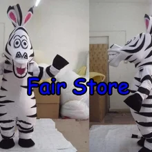 Лучшая цена костюм талисмана зебры зебра Марти талисман костюм символ «Герой мультфильма» наряд EMS бесплатно SW104