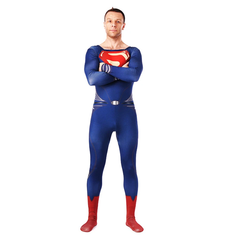 Halloween Cosplay Tights DC Comics Justice League Anime Superman Costumes Tights One Piece Men And