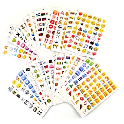 28 листов/упаковка (1 лист = 48) emoji наклейки смайлики для ноутбука Тетрадь дневник телефон Водонепроницаемый наклейки детские игрушки для