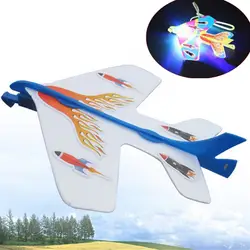Творческий DIY флэш выброса циклотрон легкий самолет рогатки самолетов для детей игрушка в подарок