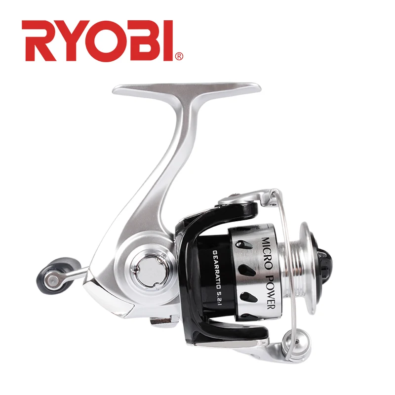 18 оригинальных Рыболовных Катушек RYOBI MICRO POWER 500/800, спиннинговая катушка 3+ 1BB, Передаточное отношение 5,2: 1, Максимальное сопротивление, 3 кг, самофиксирующаяся ручка