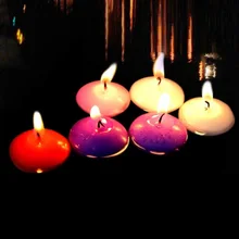 Романтические плавающие свечи жасминовые свечи Валентина, водное пространство, Рождество, день рождения, свадьба, день благодарения 24 шт