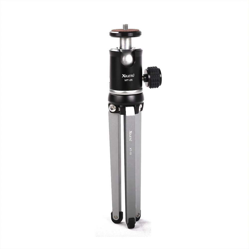 Настольный мини штатив XILETU MT26 + XT15 с подшипником и шариковой головкой|tabletop tripod|tripod