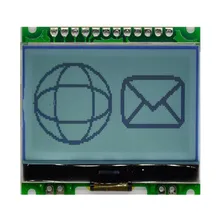 12864 матричный модуль 12864G-086-P ЖК-дисплей экрана модуль с Подсветка cog 5 В