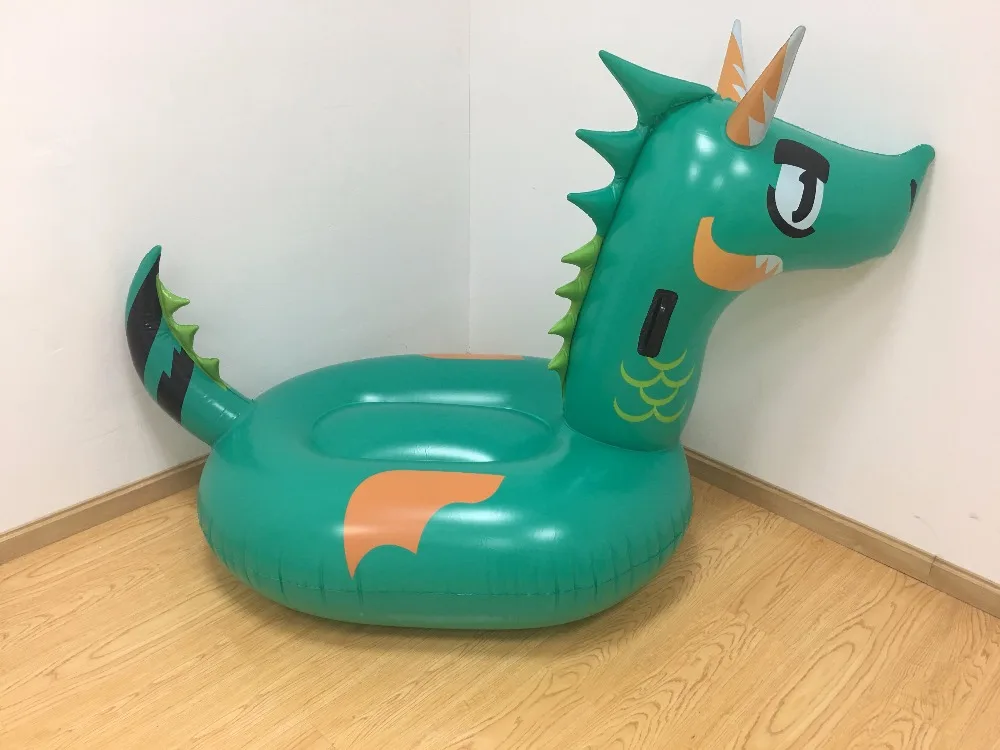 170 см гигантский зеленый дракон надувной матрас для бассейна Ride-On T-rex плавательный кольцо взрослые детские водные вечерние игрушки