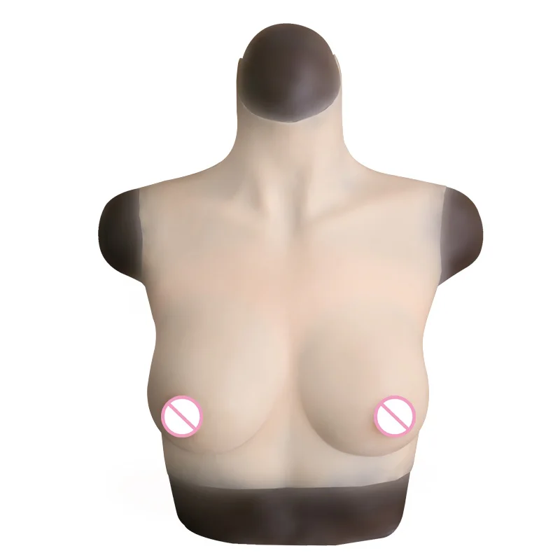 B Чашка груди пластина с жидким силиконовым наполнением поддельные boob torso для