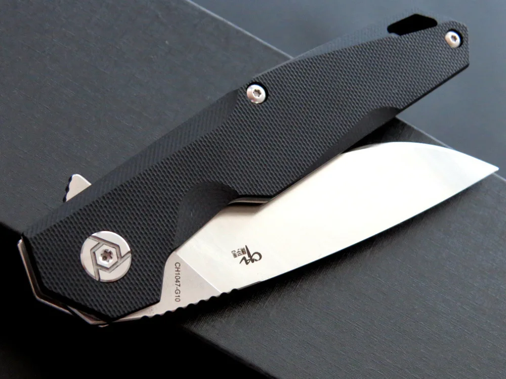Складной нож с ручкой 58 59HRC CH CH1047 D2 G10 тактический для выживания походный EDC