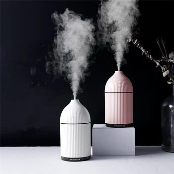 

300ML USB Air Humidifier Ultrasonic Essential Aromatherapy Diffuser with LED Night Lamp Mist Maker Fogger For Car Home