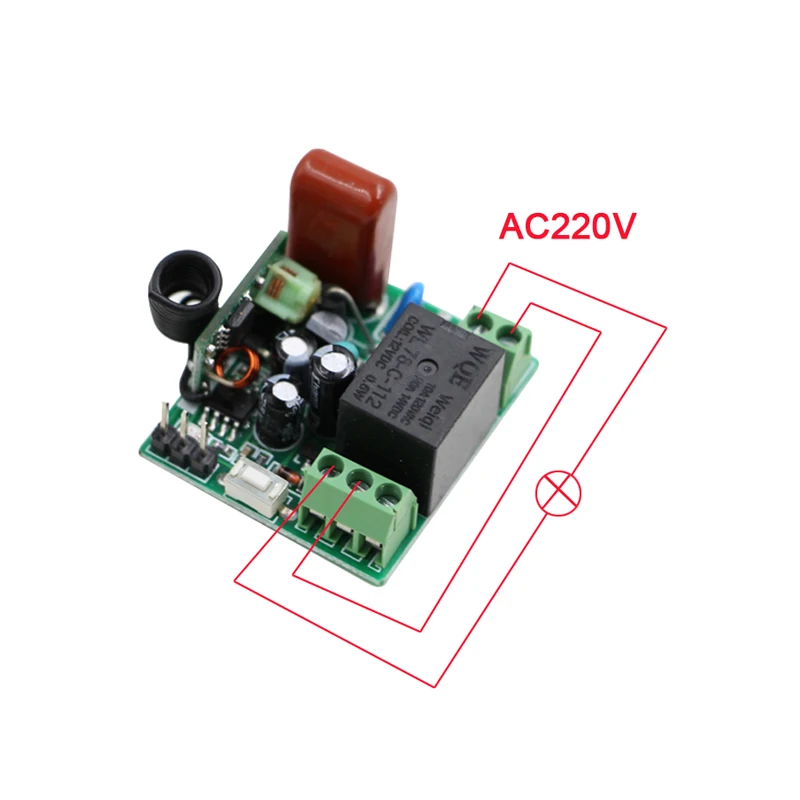 AC 220V 1CH 1 CH 10A wireless remote control switch 1 Receiver & 3 Transmitters 315/433 MHZ smart remote switch
