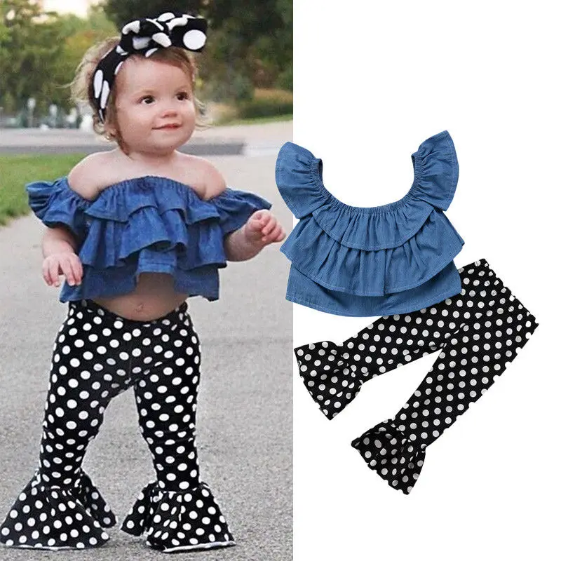 polka dot bell bottoms