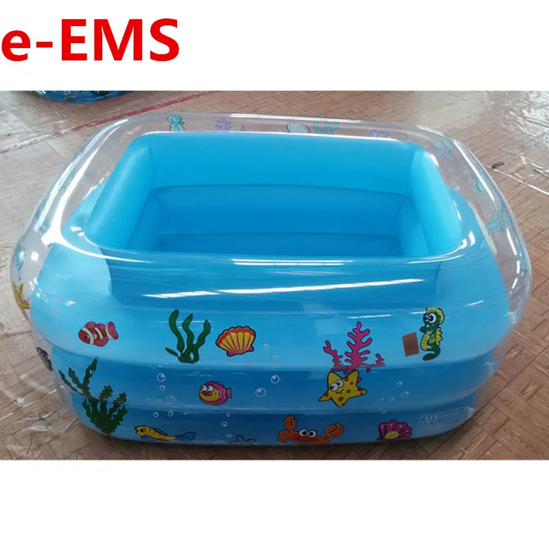 

Inflatable Three-layer Rectangle Swimming Pool Home Use Thicken Paddling Pools Baby Bathtub Inflatable Child Toy G2009