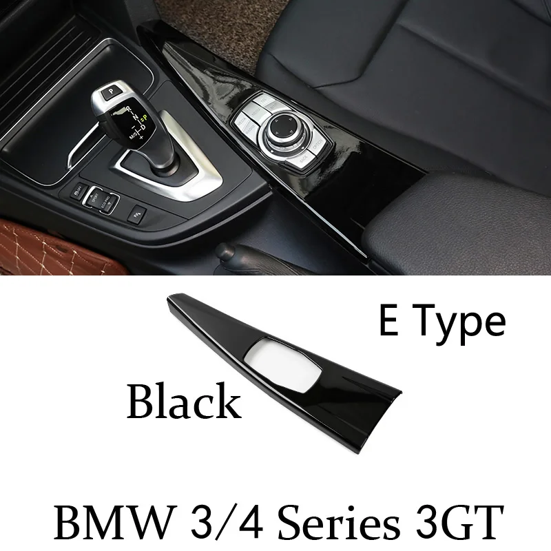 Для BMW 3 4 серии 3GT F30 F31 F32 F34 F36 316li 320li автомобильные аксессуары панель переключения передач декоративная накладка полосы - Название цвета: E Type