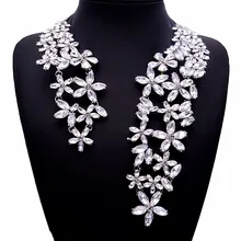 Lujo rhinestone lleno de cristal de apertura gargantilla collar para las mujeres diseñador de la marca de aleación collares joyería nupcial de la boda 2016