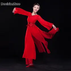 2019 новая Китайская традиционная Древняя китайская шелковая одежда для девочек hanfu танцевальные костюмы народный костюм