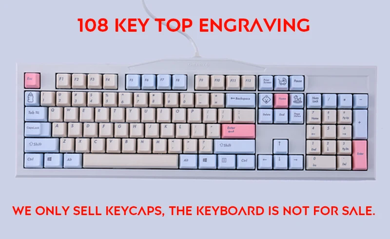 87/108 ключ синий ребенок тема порошок синий Keycap OEM клавишные колпачки pbt положительный egraving сторона для FILCO механическая клавиатура