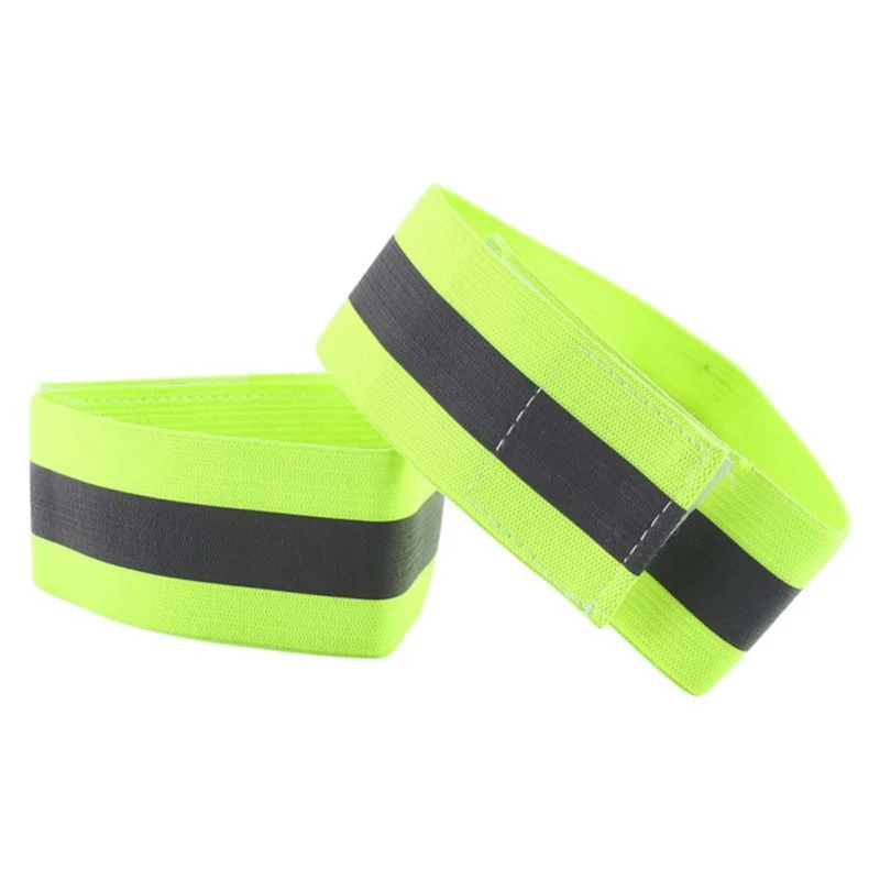 

1 Pair High Visibility Band Reflective Wristbands Elastic Ankle Wrist Bands For Waling Cycling Running Outdoor Sports