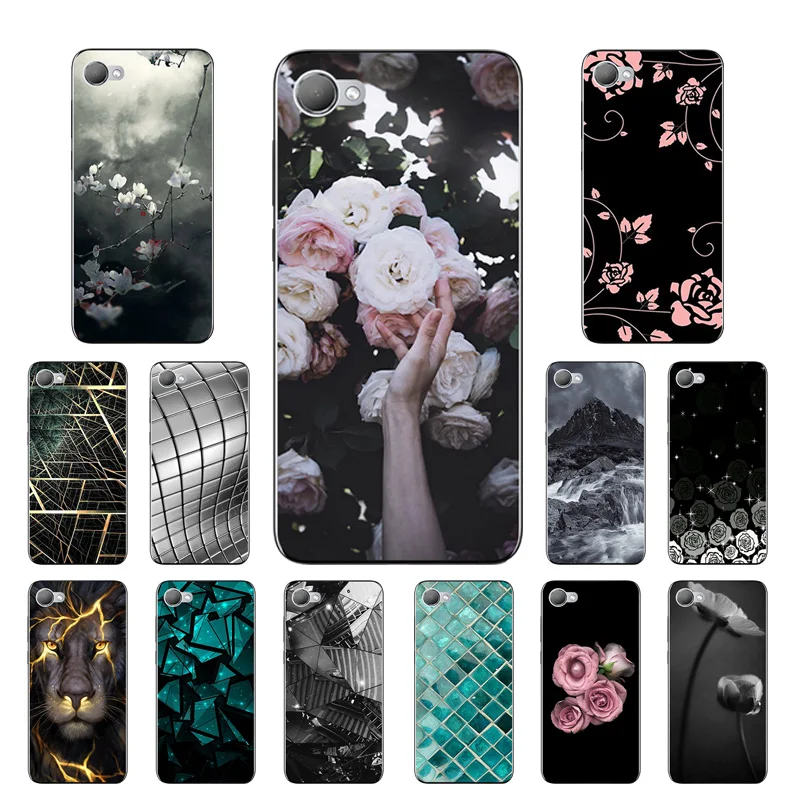TPU for HTC Desire 12 Fitted Case 5.5 inch Soft Ultra Thin Silicone Cell Phone Cover Triangle Printing |