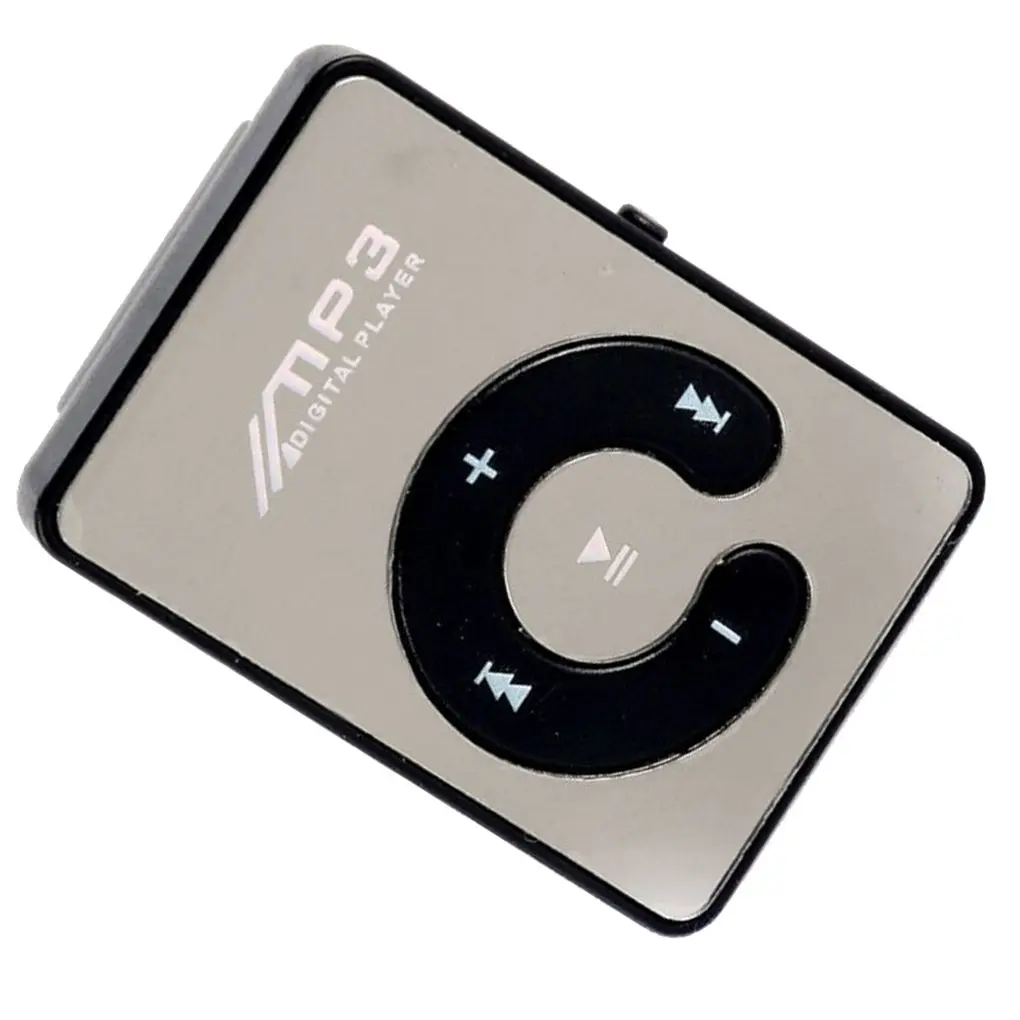 Зеркальный зажим USB MP3 плеер Спортивная Поддержка 8 ГБ TF карта портативный мини музыкальный медиаплеер