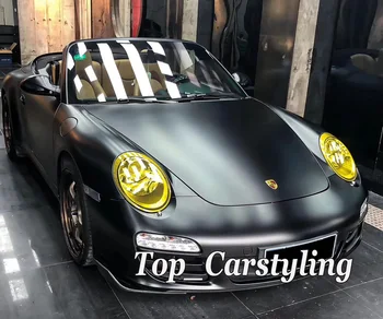 

Super Matte Black Vinyl Car Wrap Sticker with Air bubble Free Car Wrap Covering PROTWRAPS Like 3M quality Size 1.52x18m Roll