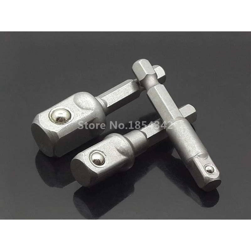 

3pcs Set 50MM Hex Driver Bit Power Drill Socket Driver Extension Adapters 1/4 3/8 1/2 Socket Wrench Drill BIts Tools