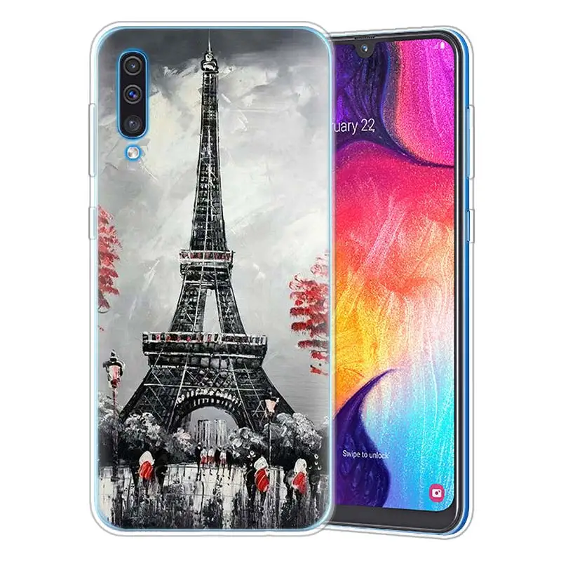 11 Модные лондонского городского Эйфелева чехол для samsung A50 A70 A60 A40 A30 A20 A20e A10 M30 M20 M10 A7 A9 силиконовый чехол для телефона из ТПУ с принтом " - Цвет: 11