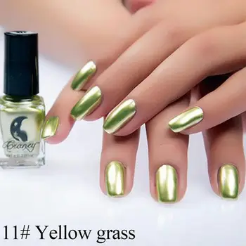 

1PC Effect Nail Polish Metallic Lacquer Silver Nail Mirror Effect Metal Gold Nail Gel Polish Top Nails Art