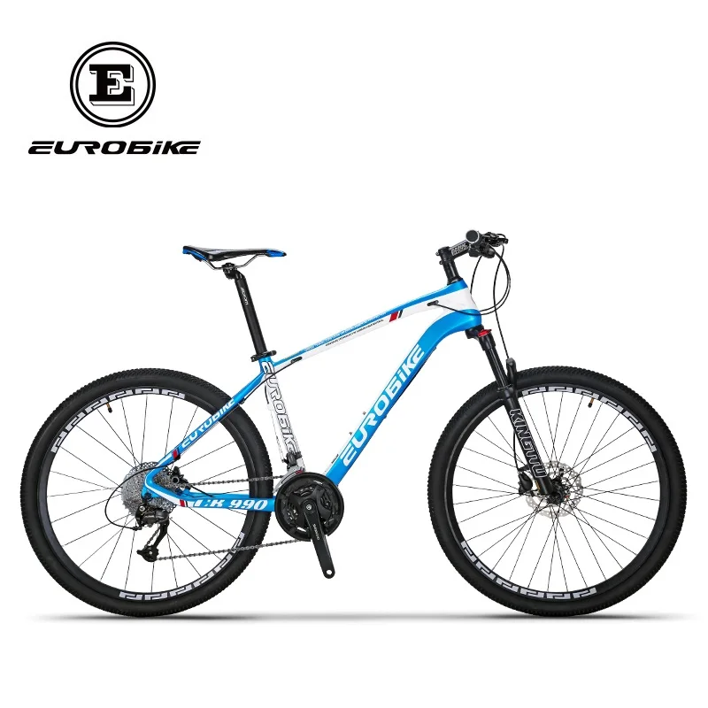 Flash Deal EUROBIKE 26 Inches Carbon Fiber Mountain Bikes Dual Hydraulic Disc Brake Shock Fork 2