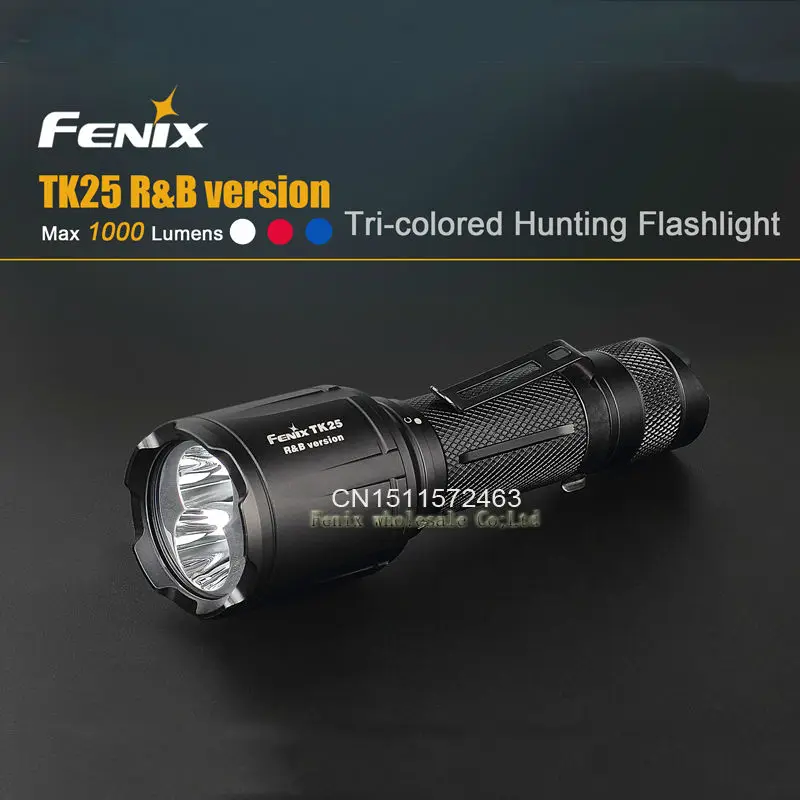 

Fenix TK25RB 1000 lumen sthe white, red and blue lights hunting