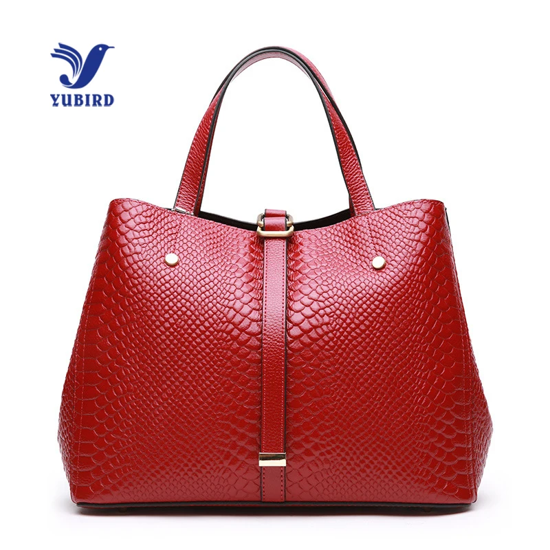 

YUBIRD Luxury Women Handbag Large Real Leather Tote Bag Casual Hobos Big Handbags for Women Shoulder Bag 2018 bolso rojo mujer