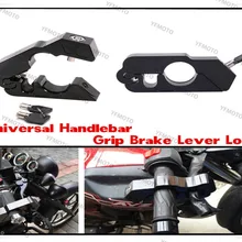 Универсальный CNC руль мотоцикла рукоятка тормозной рычаг замок Anit Theft безопасности Caps-Lock для KTM скутеры Triumph Black
