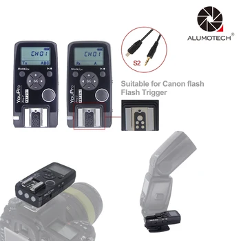 

For Canon Flash Trigger + 2.4G Wireless Shutter Timer Remote S2 Shutter Cable for Sony a7 a7R a7S a7II a7SII a6500 a6300 etc