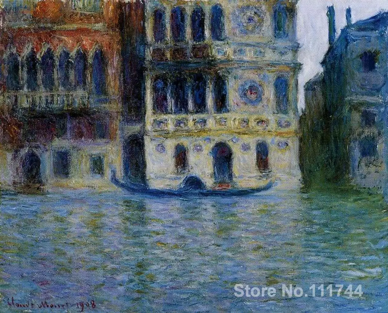 

Copy oil paintings famous artist Palazzo Dario Claude Monet artwork handmade for home wall decoration