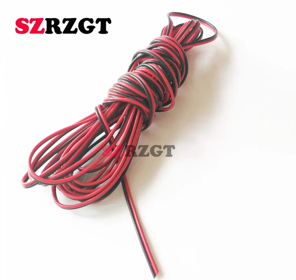 

5/10/20m/50m 22awg 2pin Wire Extend Red Black Cable Cord Connector Cable Electrical Wire single 5050 3528 LED Strip CB-22AWG-RB